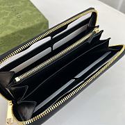 Gucci Long Zipper Wallet Black Size 19.5 x 11 x 3 cm - 4