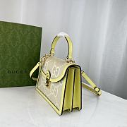 Gucci Double G Handbag Yellow Size 25 x 17.5 x 7 cm - 4
