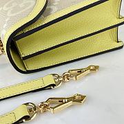 Gucci Double G Handbag Yellow Size 25 x 17.5 x 7 cm - 3