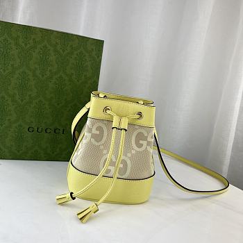 Gucci Mini Bucket Bag Yellow Size 15.5 x 19 x 9 cm