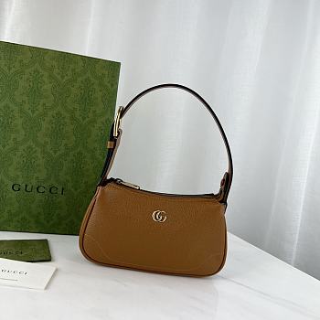 Gucci Aphrodite Handbag Brown Size 21 x 12 x 4 cm
