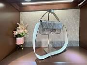 Fendi Baguette Crystals And Leather Bag Size 27 x 15 x 6 cm - 4