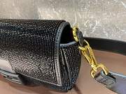 Fendi Baguette Crystals And Leather Bag Black Size 27 x 15 x 6 cm - 2