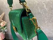 Fendi Baguette Crystals And Leather Bag Green Size 27 x 15 x 6 cm - 6