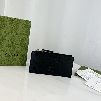 Gucci Marmont Black Wallet Size 14 x 7 cm
