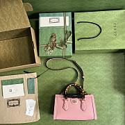 Gucci Diana Small Bamboo Shoulder Bag Pink Size 27 x 15.5 x 11 cm - 6