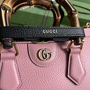 Gucci Diana Small Bamboo Shoulder Bag Pink Size 27 x 15.5 x 11 cm - 3