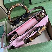 Gucci Diana Small Bamboo Shoulder Bag Pink Size 27 x 15.5 x 11 cm - 2