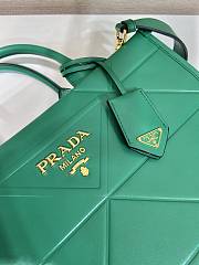 Prada Symbole Bag With Topstitching Green Size 30 x 23 x 9 cm - 6