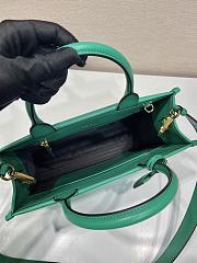 Prada Symbole Bag With Topstitching Green Size 30 x 23 x 9 cm - 5