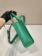 Prada Symbole Bag With Topstitching Green Size 30 x 23 x 9 cm - 4