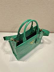 Prada Symbole Bag With Topstitching Green Size 30 x 23 x 9 cm - 3