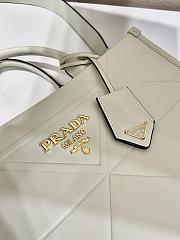 Prada Symbole Bag With Topstitching White Size 30 x 23 x 9 cm - 6