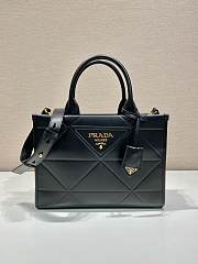 Prada Symbole Bag With Topstitching Black Size 30 x 23 x 9 cm - 1