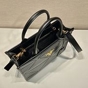 Prada Symbole Bag With Topstitching Black Size 30 x 23 x 9 cm - 5