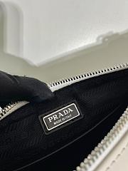 Prada Men Triangle Leather Bag White Size 22 x 11 x 30 cm - 3