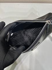 Prada Men Triangle Leather Bag Black Size 22 x 11 x 30 cm - 5