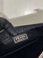 Prada Men Triangle Leather Bag Black Size 22 x 11 x 30 cm - 2