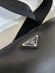 Prada Men Triangle Leather Bag Black Size 22 x 11 x 30 cm - 3