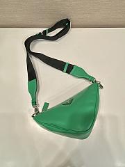 Prada Men Triangle Leather Bag Green Size 22 x 11 x 30 cm - 5