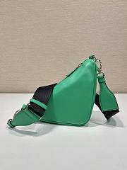 Prada Men Triangle Leather Bag Green Size 22 x 11 x 30 cm - 4