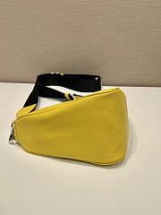 Prada Men Triangle Leather Bag Yellow Size 22 x 11 x 30 cm - 2