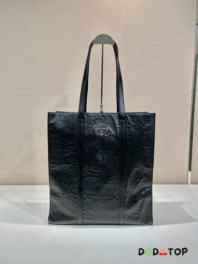 Prada Medium Antiqued Nappa Leather Tote Bag Size 36 x 39 x 13 cm - 1