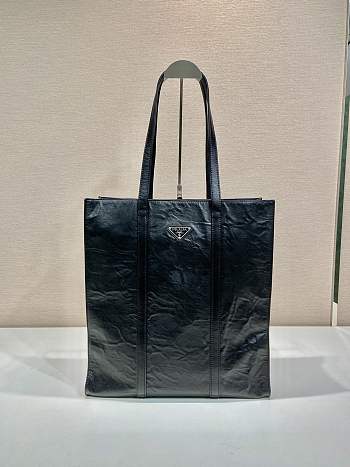 Prada Medium Antiqued Nappa Leather Tote Bag Size 36 x 39 x 13 cm