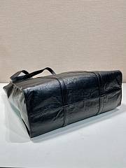Prada Medium Antiqued Nappa Leather Tote Bag Size 36 x 39 x 13 cm - 4