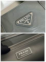 Prada Medium Antiqued Nappa Leather Tote Bag Grey Size 36 x 39 x 13 cm - 4