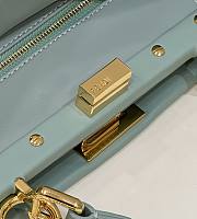 Fendi Peekaboo Blue Bag Size 23 x 9 x 20 cm - 3