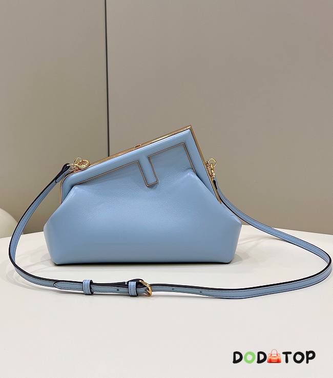Fendi First Blue Bag Size 26 × 9.5 × 18 cm - 1