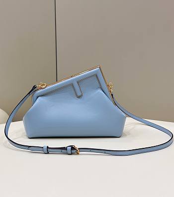 Fendi First Blue Bag Size 26 × 9.5 × 18 cm