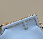 Fendi First Blue Bag Size 26 × 9.5 × 18 cm - 5
