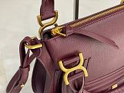 Chloe Marcie Small Double Carry Bag Red Wine Size 30 x 23 x 10 cm - 6