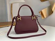 Chloe Marcie Small Double Carry Bag Red Wine Size 30 x 23 x 10 cm - 5