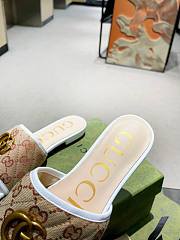 Gucci GG Matelassé Canvas Slide Sandals 01 - 4