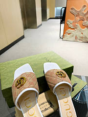 Gucci GG Matelassé Canvas Slide Sandals 01 - 3