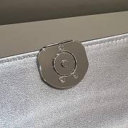 Chanel Kelly Silver Handle Bag Size 19 x 10 x 4.5 cm - 5