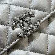 Chanel Kelly Silver Handle Bag Size 19 x 10 x 4.5 cm - 3