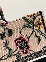 Dior Large Book Tote Pink Multicolor Dior Petites Fleurs Embroidery Size 42 x 18 x 35 cm - 4