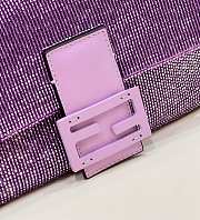 Fendi Baguette Purple Bag Size 27 cm - 6