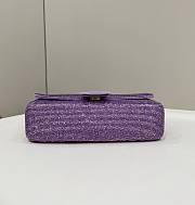Fendi Baguette Purple Bag Size 27 cm - 2