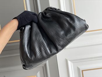 Bottega Veneta Leather Pouch Black Bag Size 23 x 21 x 9 cm