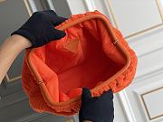 Bottega Veneta Leather Pouch Orange Bag Size 23 x 21 x 9 cm - 6