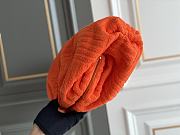 Bottega Veneta Leather Pouch Orange Bag Size 23 x 21 x 9 cm - 5