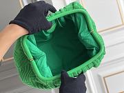 Bottega Veneta Leather Pouch Green Bag Size 23 x 21 x 9 cm - 6
