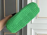 Bottega Veneta Leather Pouch Green Bag Size 23 x 21 x 9 cm - 3