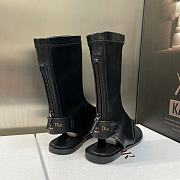 Dior Thong Sandals Black/Beige/White - 6