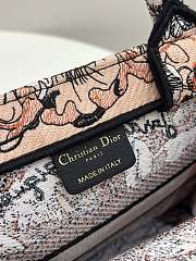 Dior Small Book Tote Powder Pink Dior Jardin Magique Embroidery Size 26.5 x 21 x 14 cm - 4